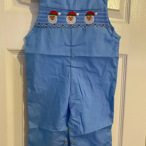 New Smocked Santa Longalls - Picture 2 of 11